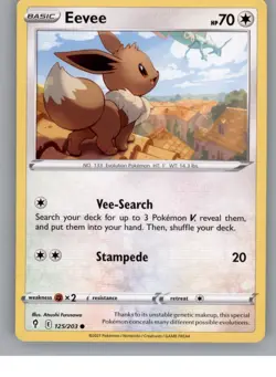 Eevee 125/203 Common Evolving Skies Pokemon Near Mint - Image 1