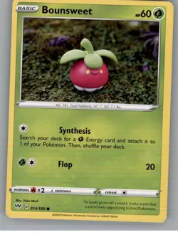 Bounsweet 014/189 Common Darkness Ablaze Pokemon Near Mint - Image 1