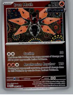 Iron Moth 009/064 Uncommon Shrouded Fable Pokemon Reverse Holo Near Mint - Image 1