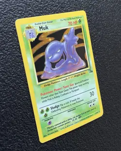 Pokemon TCG - Muk 13/62 - Unlimited Holo Rare - WOTC Fossil Set *NM/M - Image 2