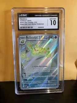 Pokemon Black Bolt Japanese Reuniclus 125/086 CGC 10 Pop 6 - Image 1