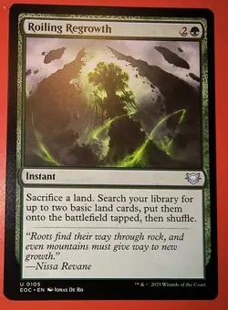 MTG, EDGE OF ETERNITIES, ROILING REGROWTH #0105, UNCOMMON, REGULAR, EOC - Image 1