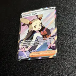 2025 Pokemon Surging Sparks Trainer Jasmine's Gaze 233 /192 Full Art Holo Rare - Image 4