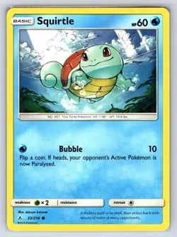Squirtle 33/214 Common Unbroken Bonds Pokemon Near Mint - Image 1