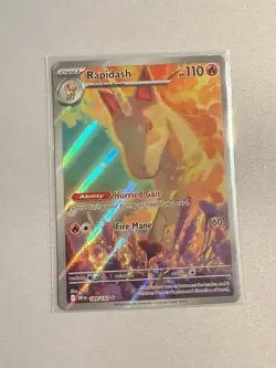 Rapidash 189/182 Illustration Rare Destined Rivals Pokemon Holo Near Mint - Image 1