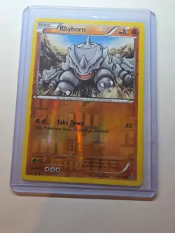 Rhyhorn 74/160 Pokemon TCG Primal Clash Reverse Holo NM - Image 3