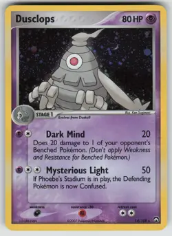 Dusclops (EX Power Keepers) 14/108 Holo Deck Exclusives Pokemon Holo NM - Image 1