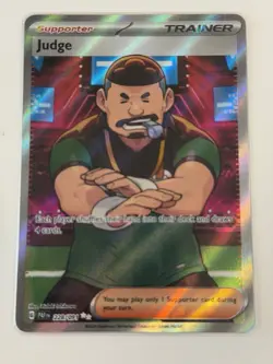 Judge 228/091 Ultra Rare Paldean Fates Pokemon Holo Near Mint - Image 1