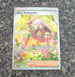 Crown Zenith AZ's Tranquility 120/086 Full Art Holo Rare Trainer Supporter - Image 1