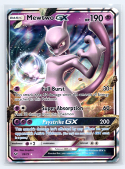 Pokemon - Mewtwo GX 39/73 Ultra Rare Holo - Shining Legends - MP - Image 1