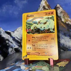Mankey - 092/147 Pokemon Aquapolis - Regular E Reader LP+ - Image 2