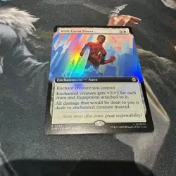 With Great Power... 248 (Extended Art) MTG Marvel's Spider-Man Foil NM - Image 1