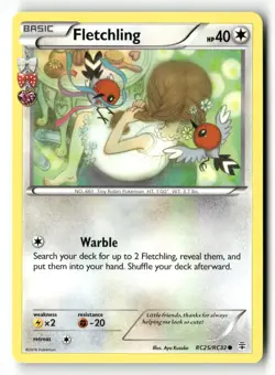 FLETCHLING RC25/RC32 C GENERATIONS POKEMON NM/M - Image 1