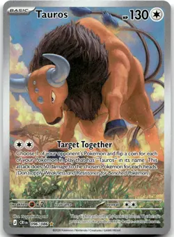 Tauros 096/086 Holo Illustration Rare Chaos Rising Near Mint - Image 1