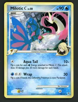 Milotic C (DPPt Supreme Victors) 35/147 Holo Deck Exclusives Pokemon Holo LP - Image 1