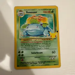 Pokemon TCG Base Set Venusaur 15/102 Holo Rare Unlimited English 1999 - Image 1