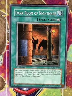 Yugioh Dark Room Of Nightmare SD3-EN022 Single - Image 1