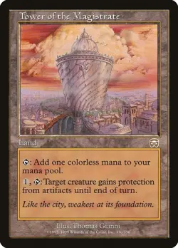 MTG - Tower of the Magistrate - Mercadian Masques Set (Rare/Land) 1993-1999 - Image 1