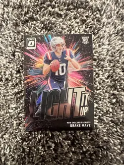 2024 Panini Donruss Optic - Light It Up Drake Maye #7 (RC) - Image 1