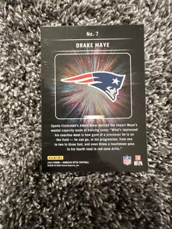 2024 Panini Donruss Optic - Light It Up Drake Maye #7 (RC) - Image 2
