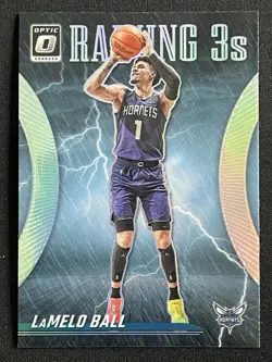 Lamelo Ball 2023-24 Panini Donruss Optic Raining 3s Holo #12 - Image 1