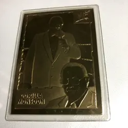 1999-05 Danbury Mint 22K Gold WWE Wwf Gorilla Monsoon #7 Encased Wrestling Card - Image 1