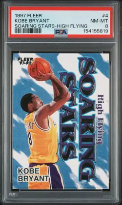1997 FLEER SOARING STARS HIGH FLYING #4 KOBE BRYANT PSA 8 - Image 1