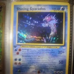 2001 Pokemon Neo Revelation 1st Edition Shining Gyarados Holo R #65 BGS 9 - Image 2
