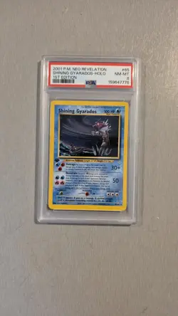2001 POKEMON NEO REVELATION 1ST EDITION #65/64 SHINING GYARADOS HOLO PSA 8 - Image 1