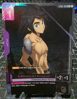 Mikazuki Augus foil C+ alt - ST05-010 - Gundam Card Game - Image 1