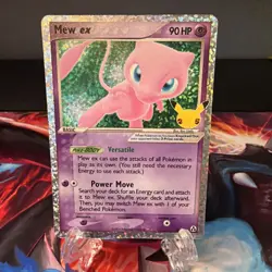 Mew ex 88/92 Celebrations: Classic Collection Holo English Pokemon Card (NM) - Image 1
