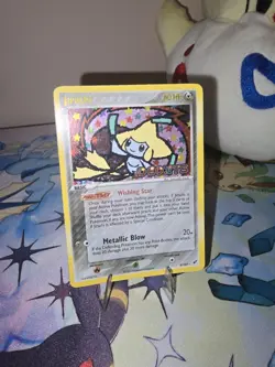 Pokemon TCG Jirachi EX Deoxys Stamped 9/107 Reverse Holo Foil Rare Card - Image 1