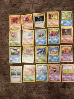 Pokemon FOSSIL Uncommon & Common set/lot 20 card 1999 WoTC Pokemon Unlimited 3 - Image 1