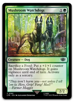 Mushroom Watchdogs #180 (Foil) (NM) Lord of the Rings LTR Magic MTG - Image 1