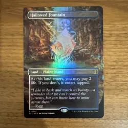 Foil Hallowed Fountain (Borderless) - 347 - MP - Lorwyn Eclipsed - Image 1