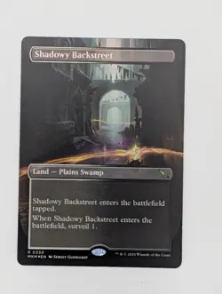 MTG - Shadowy Backstreet - R - MKM - Borderless Foil - 330 - Image 1