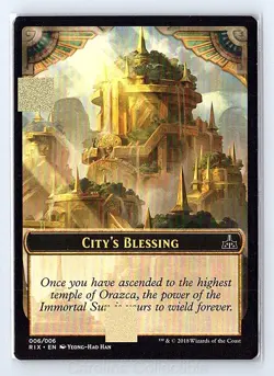 City's Blessing Token (006) Near Mint - Rivals of Ixalan 6 Magic: The Gathering - Image 1