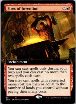 Fires of Invention (Extended Art) 361 Throne of Eldraine Magic: The Gathering NM - Image 1