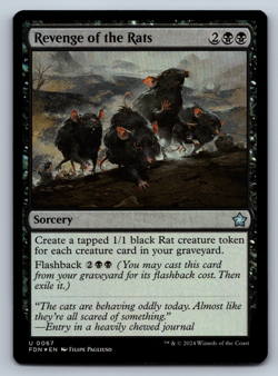 Revenge of the Rats FOIL - Foundations - MTG - Image 1