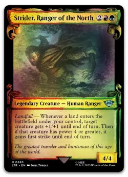 Strider, Ranger of the North (Showcase Scrolls) #683 (Foil) NM Lord of the Rings - Image 1