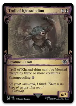 Troll of Khazad-dum (Showcase Scrolls) #562 (NM) Lord of the Rings LTR Magic MTG - Image 1
