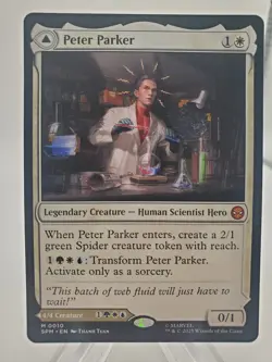 MTG Peter Parker Amazing Spider-Man Mythic M 0010 SPM Marvel's Spider-Man NM - Image 1