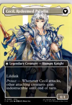 MTG FIN *Non-Foil Cecil, Dark Knight (Borderless) 380 R NM FINAL FANTASY - Image 2