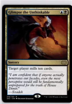 MTG 2X2 *Non-Foil Glimpse the Unthinkable 218 NM Double Masters 2022 R - Image 1