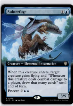 MTG ECC *Non-Foil Subterfuge (Extended Art) 26 R NM Commander: Lorwyn Eclipsed - Image 1