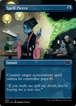 MTG 2X2 *Foil Spell Pierce (Borderless) 350 C NM Double Masters 2022 - Image 1