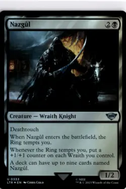 MTG LTR *Foil Nazgul () 333 U NM Lord of The Rings Magic - Image 1