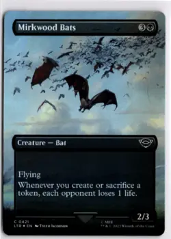 MTG LTR *Foil Mirkwood Bats (Borderless) 421 C NM Lord of The Rings Magic - Image 1