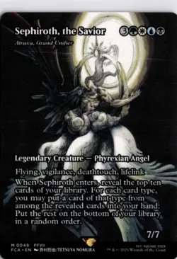 MTG FCA *Non-Foil Sephiroth, the Savior - Atraxa, Grand Unifier (Showcase) 49 M - Image 1