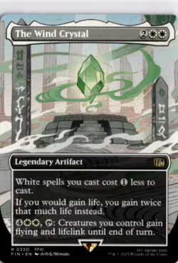 MTG FIN *Non-Foil The Wind Crystal (Borderless) 330 R NM FINAL FANTASY - Image 1